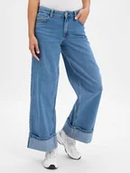 Spodnie damskie - Noisy May Dżinsy - NMKettie Kobiety Bawełna niebieski jednolity, 25-30 - miniaturka - grafika 1