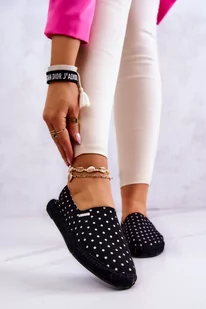 Damskie Espadryle W Groszki Big Star JJ274867 Czarne-40 - Espadryle damskie - miniaturka - grafika 1