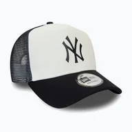 Czapki damskie - Czapka z daszkiem New Era Team Block Trucker Nyy navy - miniaturka - grafika 1
