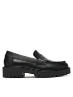Półbuty damskie - Marc O'Polo Loafersy SS2M3011 Czarny - miniaturka - grafika 1
