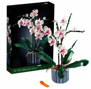 KLOCKI LOGO KWIATY DO WAZONU ORCHIDEA KWIAT PUZLE 3D BUKIET KWIATÓW 608 - Klocki - miniaturka - grafika 1