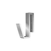 Akcesoria do armatury i ceramiki - Excellent Haczyk do mocowania na szybie o grubości 6-10 mm, chrom - miniaturka - grafika 1