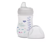 Kubki dla dzieci - WEE BABY KUBEK NATURALNY 250ML HIPOPOTAM - miniaturka - grafika 1