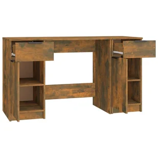 Biurko z szafką boczną, przydymiony dąb materiał drewnopochodny! - Biurka - miniaturka - grafika 8