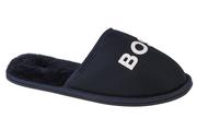 BOSS Logo Slippers J29312-849, dla chłopca, kapcie, Granatowy