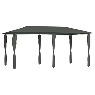 vidaXL Altana ze ścianami bocznymi, 3x6x2,6 m, antracytowa, 160 g/m! 313619 - Altany ogrodowe - miniaturka - grafika 1
