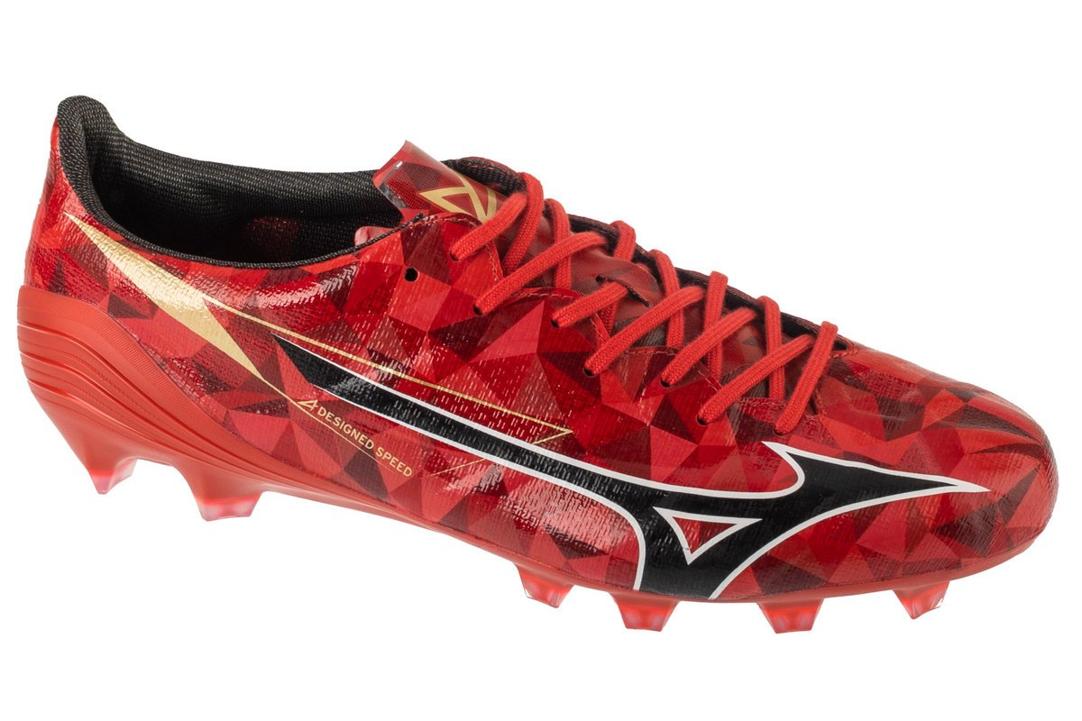 Mizuno Alpha II Elite FG P1GA256260, Męskie, buty piłkarskie - korki, Czerwony