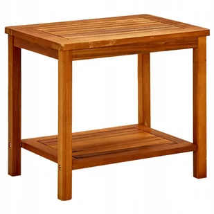 Stolik kawowy vidaXL prostokątny 50 x 35 x 45cm akacja - Ławy i stoliki kawowe - miniaturka - grafika 1