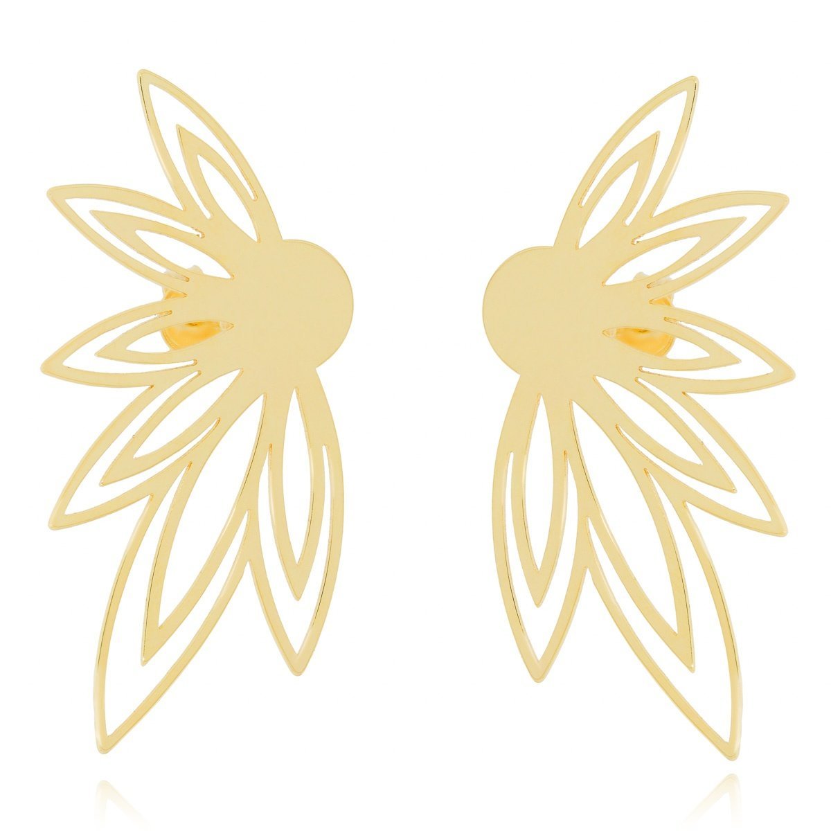 Srebrne pozłacane kolczyki sztyfty pr. 925