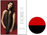 Rajstopy - Czarne Rajstopy Świąteczne W Kropki Choinki 40Den Black Red 4 - miniaturka - grafika 1