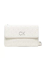 Torebki damskie - Calvin Klein Torebka Re-Lock Dbl Crossbody Bag Perf K60K609399 Biały - miniaturka - grafika 1