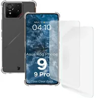 Etui i futerały do telefonów - Bizon Elastyczne etui + 2x folia na ekran Case Clear Pack do Asus ROG Phone 9 / 9 Pro - miniaturka - grafika 1