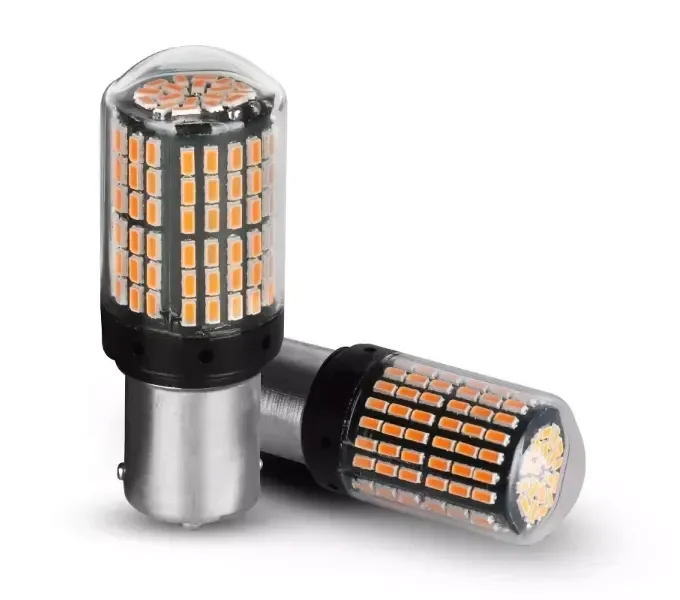 Żarówki Led Bau15s Kierunkowskazy Pomarańczowe Can