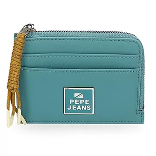Pepe Jeans BEA Etui na wizytówkę Niebieski 11,5x8x1,5 cm Skóra syntetyczna, niebieski, Tarjetero, etui na karty - Portfele - miniaturka - grafika 1
