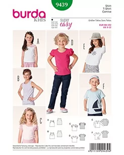 Burda burda wykrój T-Shirt$195 Top 9439 B9439 - Akcesoria i części do maszyn do szycia - miniaturka - grafika 1