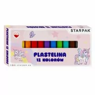 Masy plastyczne - Plastelina 12 kolorów Unicorn STARPAK 536880 - miniaturka - grafika 1