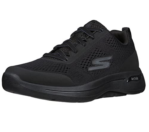Skechers Męskie buty trekkingowe Gowalk Arch Fit z chłodzoną powietrzem pianką, czarne, rozmiar 41,5 EU, czarny, 41.5 EU X-Weit