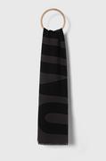 Apaszki i szaliki męskie - Moschino szal wełniany kolor szary wzorzysty - miniaturka - grafika 1