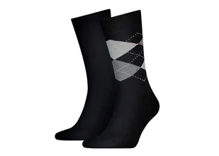Tommy Hilfiger Skarpety 100001495 200 39-42 TH Men Sock Check 2P - Skarpetki męskie - miniaturka - grafika 1