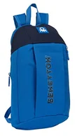 Plecaki - Safta BENETTON Deep Water plecak do codziennego użytku, idealny dla dzieci w różnym wieku, wygodny i wszechstronny, jakość i wytrzymałość, 22x10x39 cm, kolor niebieski, niebieski, Estándar, Casual - miniaturka - grafika 1