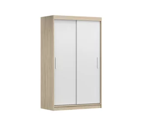 Szafa Przesuwna IDŹCZAK MEBLE Neomi 04 sonoma/biały 120x61x200 - Szafy - miniaturka - grafika 1