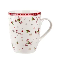 Ozdoby bożonarodzeniowe - Kubek baryłka świąteczna choinka dekorowany color box a, 300 ml - miniaturka - grafika 1