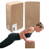Klocki do jogi - KORKOWY BLOK KOSTKA DO ĆWICZEŃ YOGI JOGI PILATES - miniaturka - grafika 1