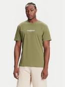 Koszulki męskie - Quiksilver T-Shirt EQYZT08174 Zielony Regular Fit - miniaturka - grafika 1