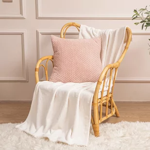 Koc 200 x 220 Pluszowy Mikrofibra Willy Kremowy - Koce - miniaturka - grafika 4