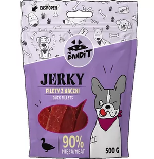 Mr. Bandit Mr Bandit MR BANDIT GRYZAKI Psa Jerky FILETY z Kaczki 80g MR-JEKRY-80 - Przysmaki dla psów - miniaturka - grafika 1