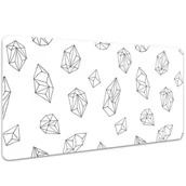 Podkładki na biurko - Mata na biurko Geometryczne bryły przestrzenne 100x50 cm - miniaturka - grafika 1