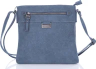 Torebki damskie - Jennifer Jones Torebka Damska Na Ramię Średnia Wygodna z Miękkiej Skóry Ekologicznej Niebieska - miniaturka - grafika 1