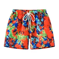 Spodenki damskie - Chłopięce spodenki plażowe Little Hand szorty pływackie szybkoschnące stroje kąpielowe dla chłopców w wieku 4-5 lat, czerwone 1, Czerwony 1 - miniaturka - grafika 1