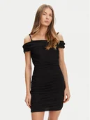 Sukienki - Guess Sukienka koktajlowa W5YK21 KCZC2 Czarny Slim Fit - miniaturka - grafika 1