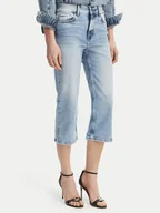 Spodnie damskie - Guess Jeans Jeansy W6GA2G D6329 Niebieski Regular Fit - miniaturka - grafika 1