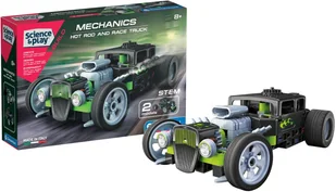 Clementoni CONSTRUCTOR HOT ROD AND RACE TRUCK - Klocki - miniaturka - grafika 1