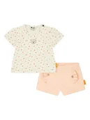 Kaftaniki dla niemowląt - Steiff 2-częściowy zestaw w kolorze kremowo-jasnoróżowym - miniaturka - grafika 1