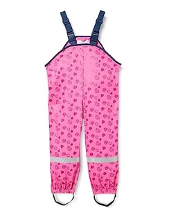 Spodnie i spodenki dla chłopców - Playshoes Wodoszczelne spodnie przeciwdeszczowe dla dzieci, uniseks, 18 – różowe serca, 98 - grafika 1