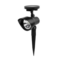 Lampy ogrodowe - Reflektor solarny LED 30 cm czarny - miniaturka - grafika 1