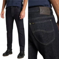 Spodnie męskie - Lee RIDER SLIM Rinse lekko dopasowane granatowe spodnie jeansowe W28 L32 - miniaturka - grafika 1
