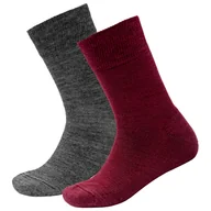 Skarpetki męskie - Skarpety damskie Devold Daily Merino Medium Sock 2Pk Kid Rozmiar skarpet: 31-34 / Kolor: czerwony - miniaturka - grafika 1