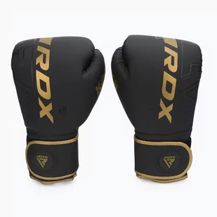 Rękawice bokserskie RDX F6 czarno-złote BGR-F6MGL  16 oz - Rękawice bokserskie - miniaturka - grafika 1
