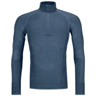 Bluzy sportowe męskie - Męska koszulka Ortovox 230 Competition Zip Neck M Rozmiar: M / Kolor: niebieski - miniaturka - grafika 1