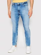 Spodnie męskie - Tommy Jeans Jeansy Simon DM0DM13211 Niebieski Skinny Fit - miniaturka - grafika 1
