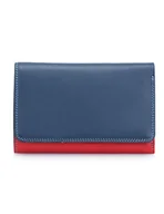 Portfele - mywalit Damski skórzany portfel Jamaica, jeden rozmiar, niebieski, czerwony, jasnoniebieski, jeden rozmiar, składany trzyczęściowy - miniaturka - grafika 1