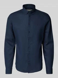 Koszula lniana o kroju regular fit z kołnierzykiem typu button down model ‘Anton’ - Koszule męskie - miniaturka - grafika 1