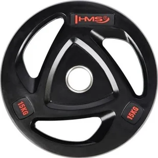 HMS TOX15 CZARNY TALERZ OLIMPIJSKI OGUMOWANY 15 KG - Pozostały sprzęt siłowy - miniaturka - grafika 1