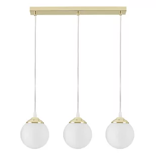 NOWOCZESNA POTRÓJNA LAMPA WISZĄCA KLASYCZNE ZŁOTO FINO W3 - Lampy sufitowe - miniaturka - grafika 1
