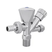 Zawory i kraniki - Zawór grzybkowy kombi 1/2" x 3/4" x 3/8" Invena - miniaturka - grafika 1