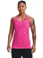 Koszulki sportowe damskie - Under Armour Top sportowy "Tech" w kolorze różowym - miniaturka - grafika 1